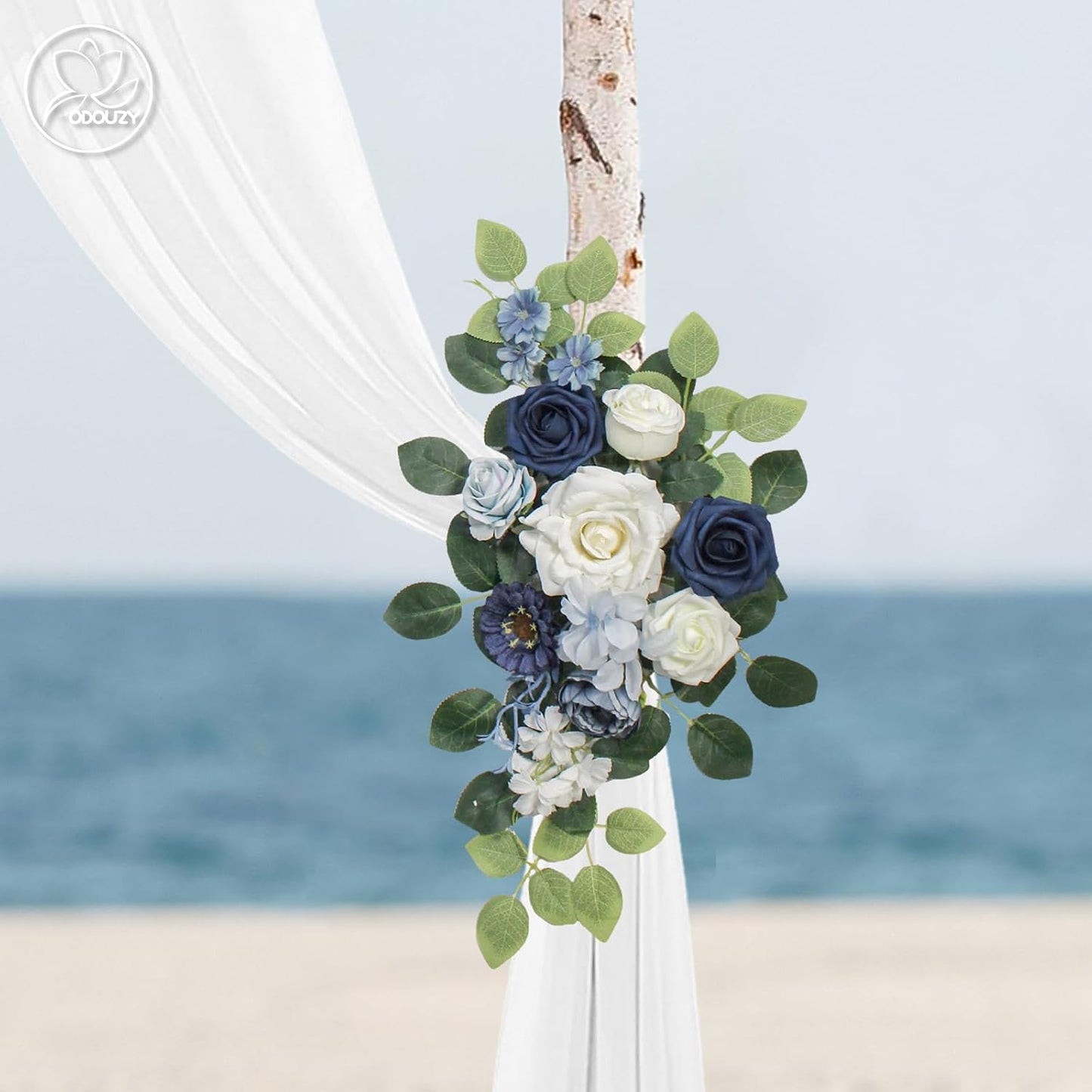 Wedding Arch Flowers Kit,Artificial Flower Arch Decor,2pcs Artificial Flower Arrangement for Wedding Decor Reception Backdrop Floral Decorations (Yellow&Sunflower)