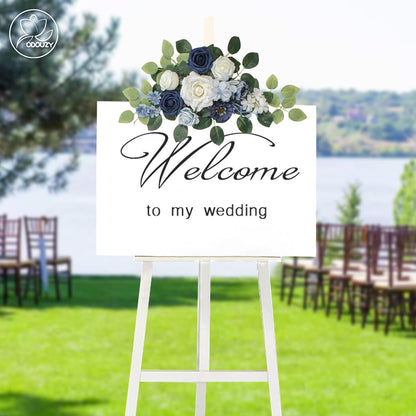 Wedding Arch Flowers Kit,Artificial Flower Arch Decor,2pcs Artificial Flower Arrangement for Wedding Decor Reception Backdrop Floral Decorations (Yellow&Sunflower)