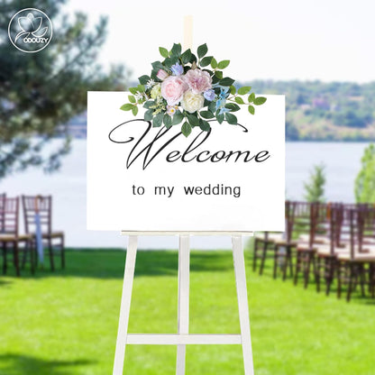 Wedding Arch Flowers Kit,Artificial Flower Arch Decor,2pcs Artificial Flower Arrangement for Wedding Decor Reception Backdrop Floral Decorations (Yellow&Sunflower)