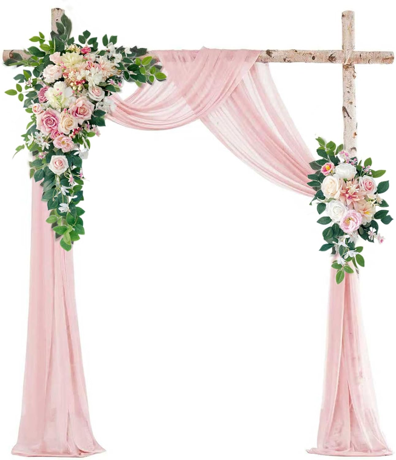 Wedding Arch Flowers Kit,Artificial Flower Arch Decor,2pcs Artificial Flower Arrangement for Wedding Decor Reception Backdrop Floral Decorations (Yellow&Sunflower)