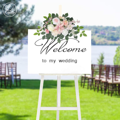 Wedding Arch Flowers Kit,Artificial Flower Arch Decor,2pcs Artificial Flower Arrangement for Wedding Decor Reception Backdrop Floral Decorations (Yellow&Sunflower)