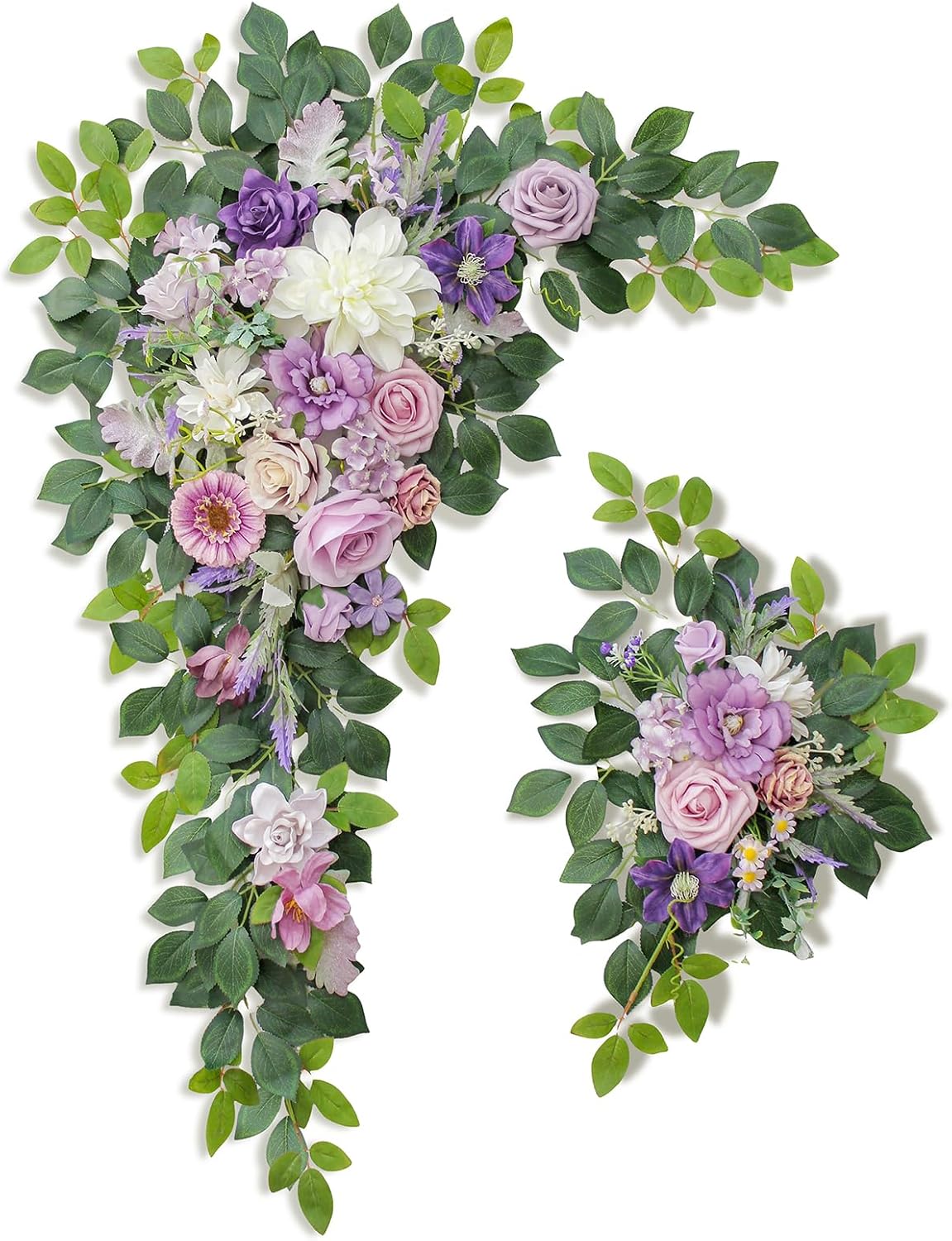 Wedding Arch Flowers Kit,Artificial Flower Arch Decor,2pcs Artificial Flower Arrangement for Wedding Decor Reception Backdrop Floral Decorations (Yellow&Sunflower)