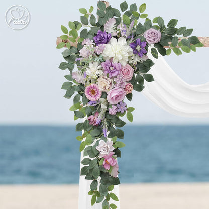 Wedding Arch Flowers Kit,Artificial Flower Arch Decor,2pcs Artificial Flower Arrangement for Wedding Decor Reception Backdrop Floral Decorations (Yellow&Sunflower)