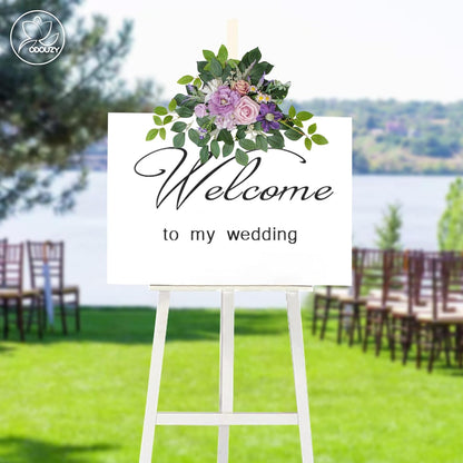 Wedding Arch Flowers Kit,Artificial Flower Arch Decor,2pcs Artificial Flower Arrangement for Wedding Decor Reception Backdrop Floral Decorations (Yellow&Sunflower)