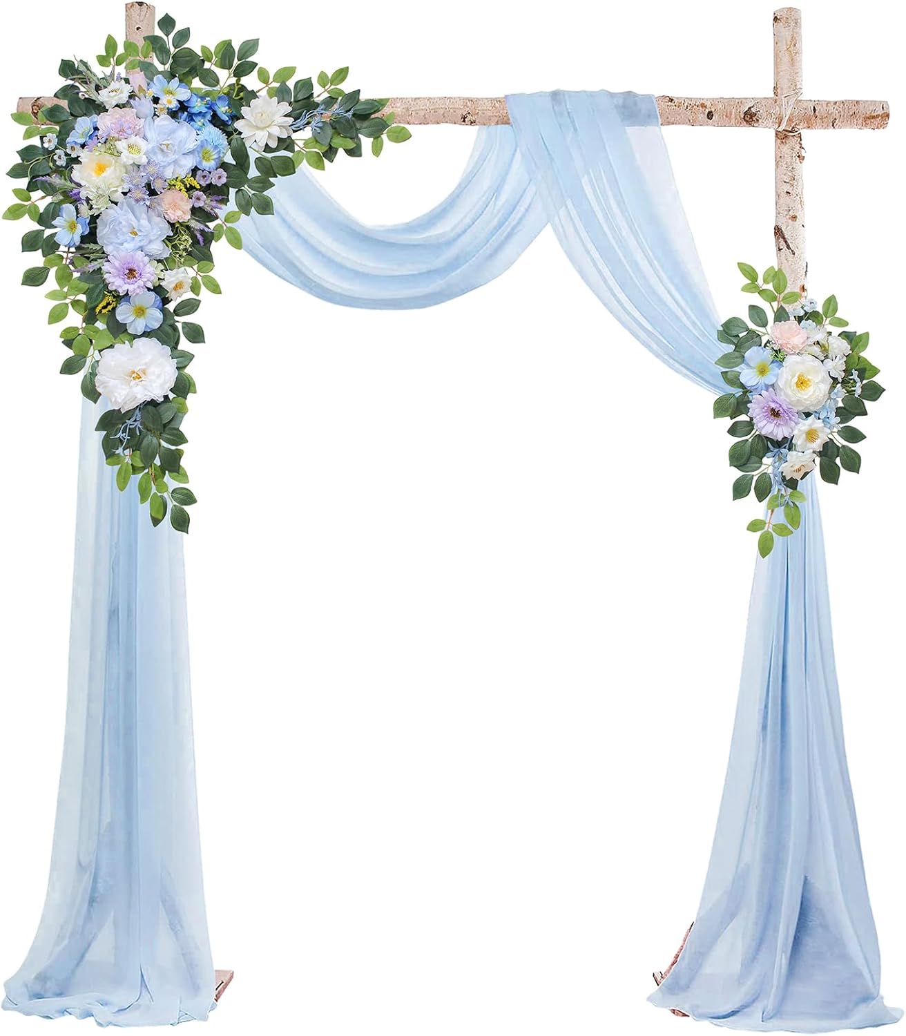 Wedding Arch Flowers Kit,Artificial Flower Arch Decor,2pcs Artificial Flower Arrangement for Wedding Decor Reception Backdrop Floral Decorations (Yellow&Sunflower)