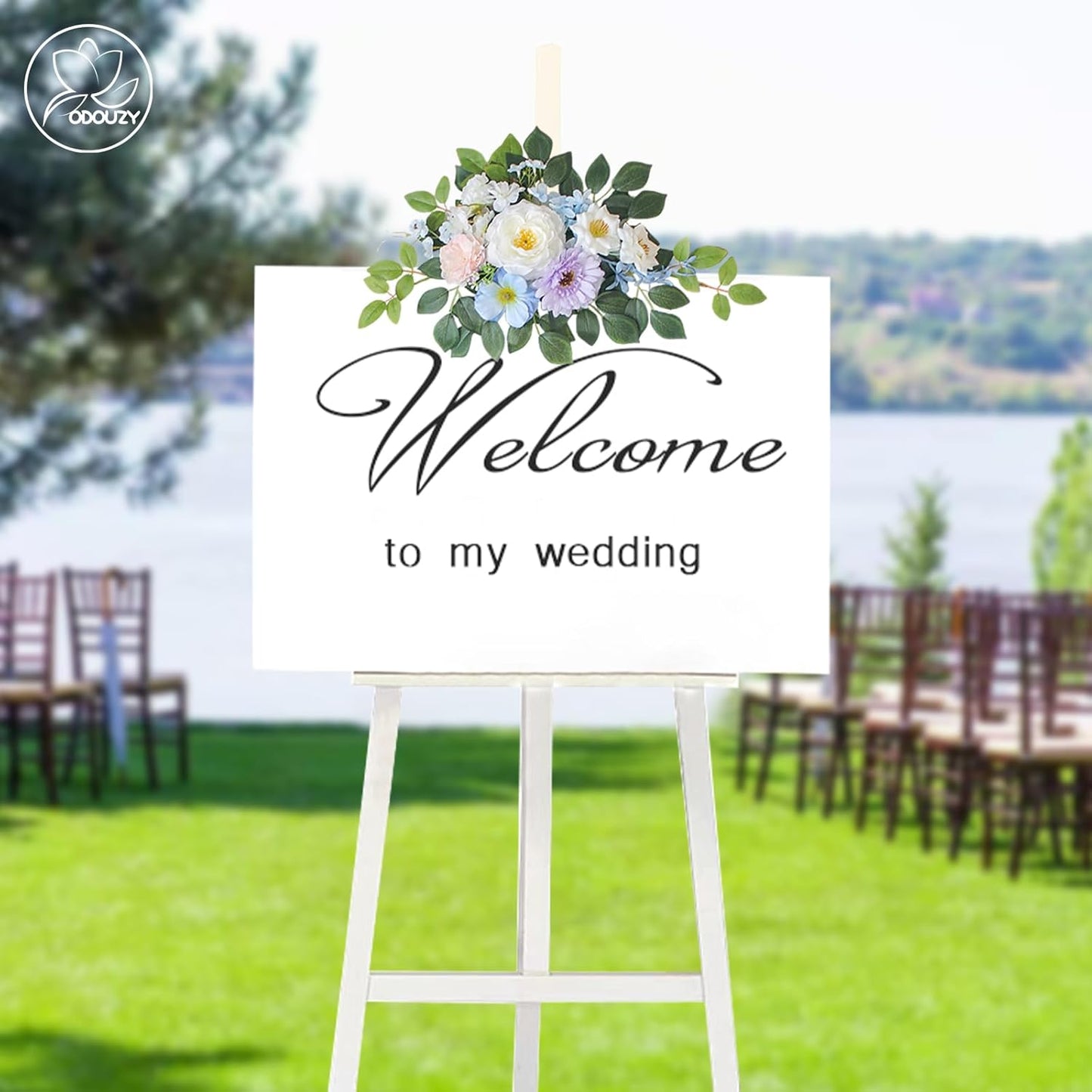 Wedding Arch Flowers Kit,Artificial Flower Arch Decor,2pcs Artificial Flower Arrangement for Wedding Decor Reception Backdrop Floral Decorations (Yellow&Sunflower)