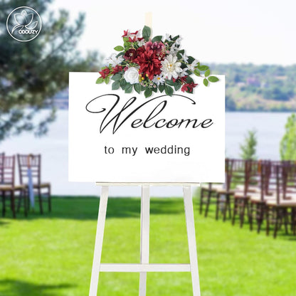 Wedding Arch Flowers Kit,Artificial Flower Arch Decor,2pcs Artificial Flower Arrangement for Wedding Decor Reception Backdrop Floral Decorations (Yellow&Sunflower)