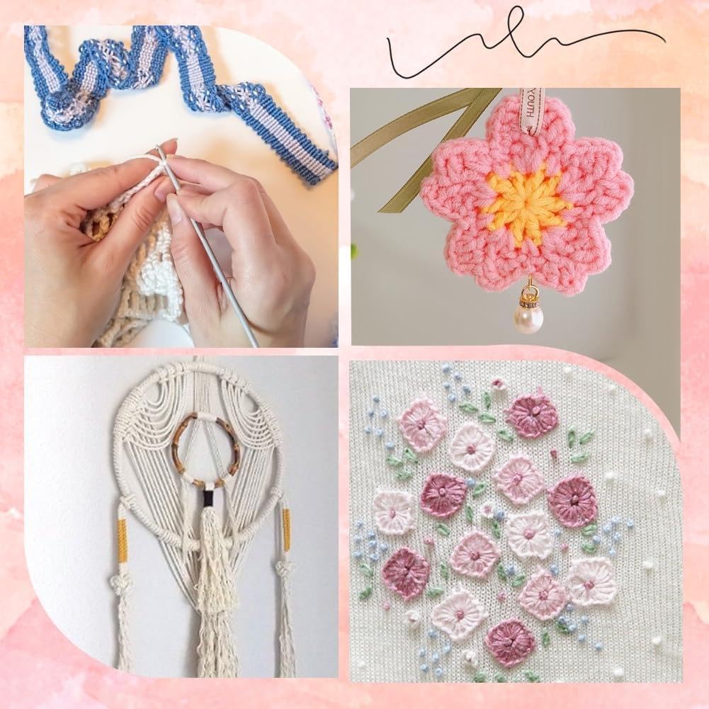 10 Skeins 6 Strands Yellow Cross Stitch Thread Variegated Gradient Embroidery Floss Needlepoint Friendship Bracelet String Yarn Threads Bulk for Hand Sewing Bracelets Needlecraft Stitching