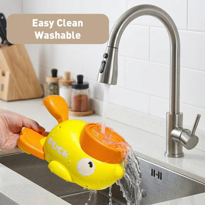 Duck Shaped Slow Feeder Dog Bowls & Cat Treat Dispenser Toy, Interactive Puzzle Feeder for IQ Training, Exercise and Enrichment for Small Pets, Yellow Duck Dog & Cat Puzzle Toy