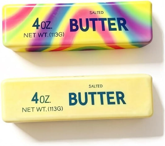 Realistic Soft Butter Stick Fidget Toy,Slow Rebound Cute Butter Squeeze Stress Balls, Slow Rising Squishy for Adults Anxiety & Stress Relief, Sensory Gifts for Office, Home (Yellow+Colorful)