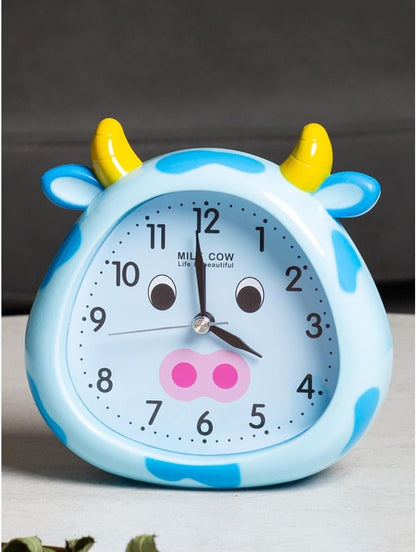 Kids Alarm Clock Cow Alarm Clock for Kids Bedroom, No Battery, Cute Bedside Clock Children's Sleep Trainier, Wake Up for Boys Girls Birthday Gifts (Yellow)
