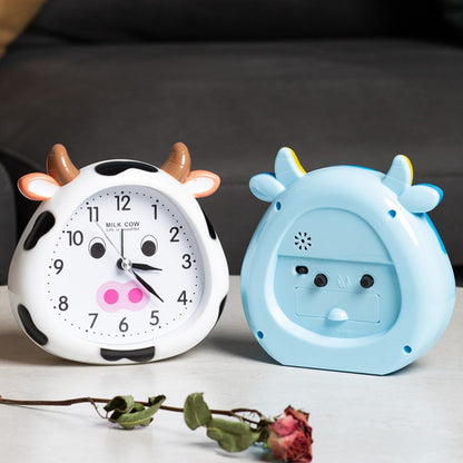 Kids Alarm Clock Cow Alarm Clock for Kids Bedroom, No Battery, Cute Bedside Clock Children's Sleep Trainier, Wake Up for Boys Girls Birthday Gifts (Yellow)