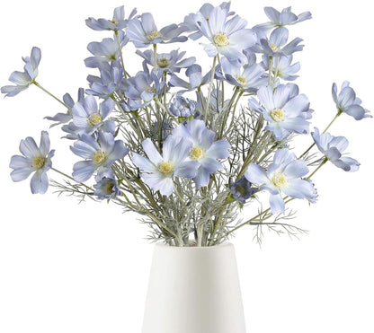 Daisy Flowers Artificial,6PCS Yellow Silk Flowers 24'' Artificial Wildflower Faux Cosmos Flower Stems for Wedding Party Kitchens Home Decoration(Yellow)