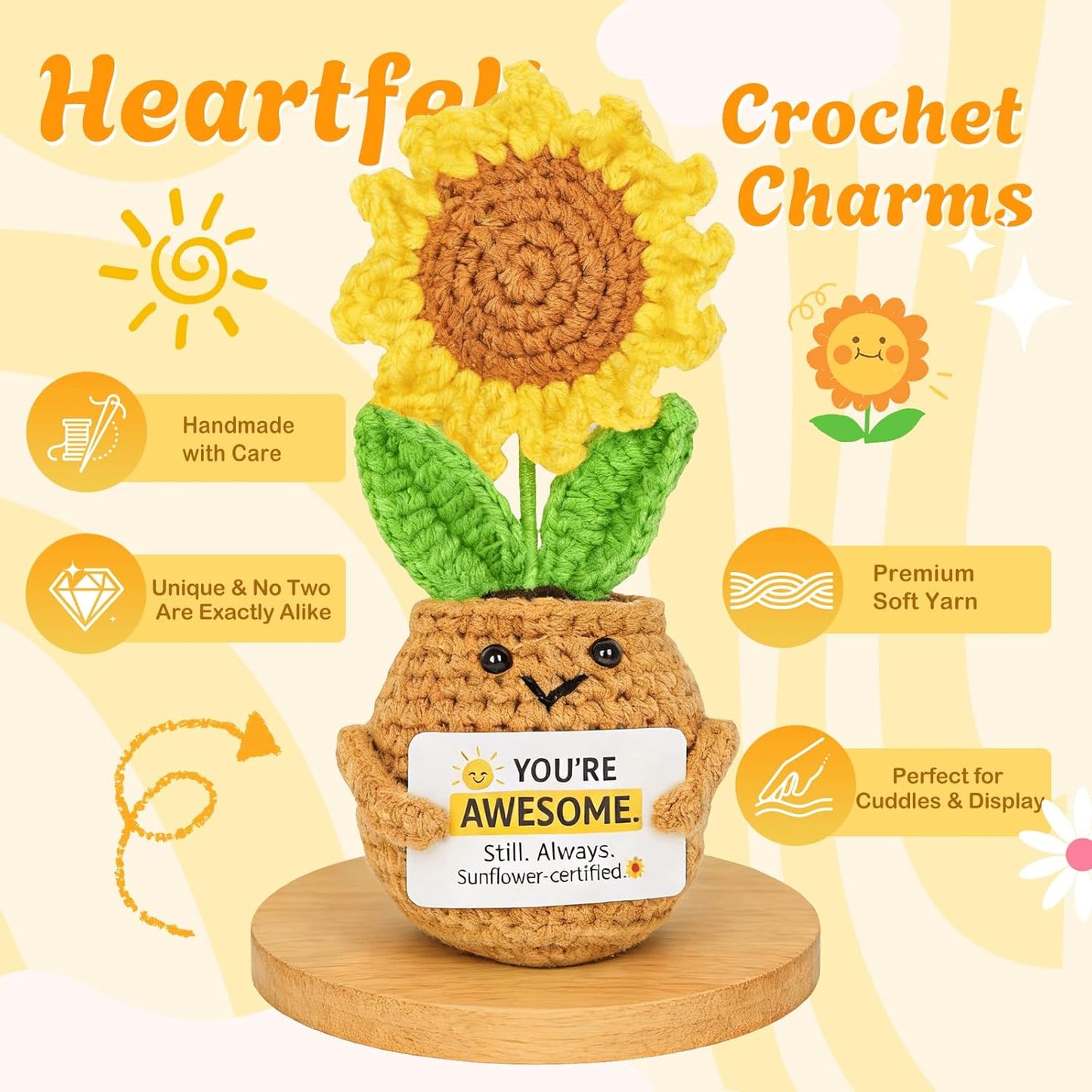 Sunshine Birthday Gifts for Women, Teen Girl Gifts Trendy Stuff | Teenage Girl Gift Baskets, Cheer Up Set, Pick Me Up Box for Woman , Daughter, Sister, Her, Best Friend