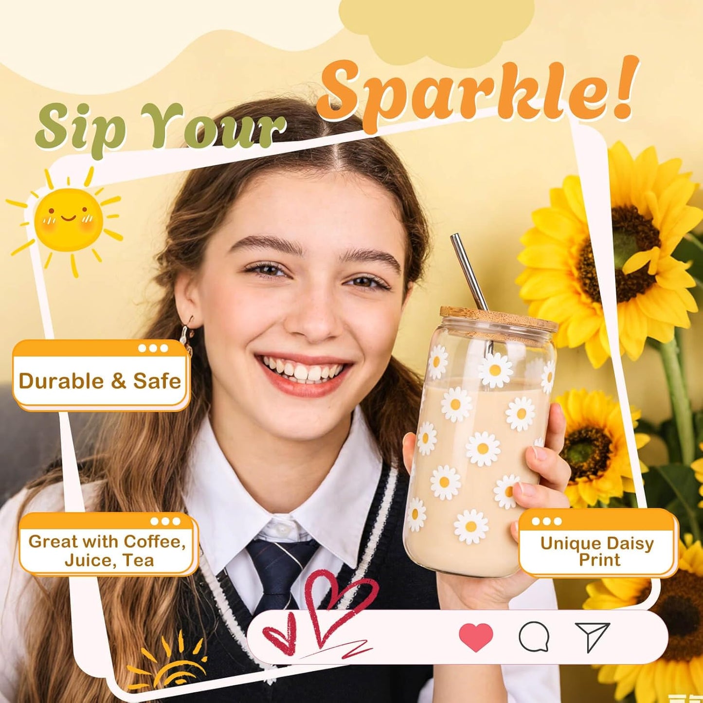 Sunshine Birthday Gifts for Women, Teen Girl Gifts Trendy Stuff | Teenage Girl Gift Baskets, Cheer Up Set, Pick Me Up Box for Woman , Daughter, Sister, Her, Best Friend