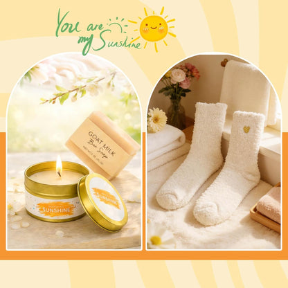 Sunshine Birthday Gifts for Women, Teen Girl Gifts Trendy Stuff | Teenage Girl Gift Baskets, Cheer Up Set, Pick Me Up Box for Woman , Daughter, Sister, Her, Best Friend