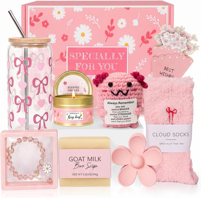 Sunshine Birthday Gifts for Women, Teen Girl Gifts Trendy Stuff | Teenage Girl Gift Baskets, Cheer Up Set, Pick Me Up Box for Woman , Daughter, Sister, Her, Best Friend