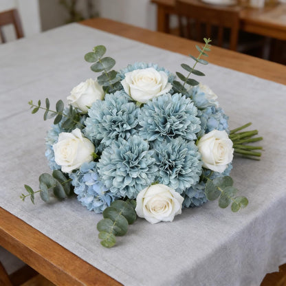 Kimura's Cabin 20pcs Fake Chrysanthemum Artificial Flowers Faux Silk Mums with Stem Balls Flowers for Vase Fillers Easter Home Table Floral Arrangements Wedding Party DIY Decoration(Yellow)