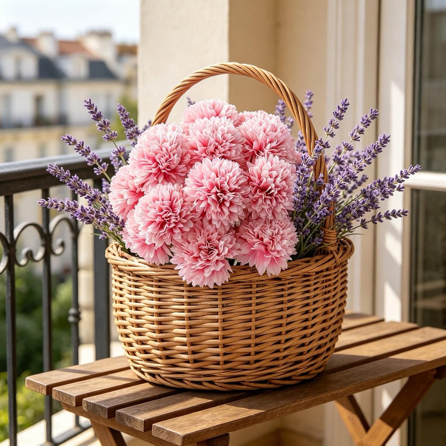 Kimura's Cabin 20pcs Fake Chrysanthemum Artificial Flowers Faux Silk Mums with Stem Balls Flowers for Vase Fillers Easter Home Table Floral Arrangements Wedding Party DIY Decoration(Yellow)