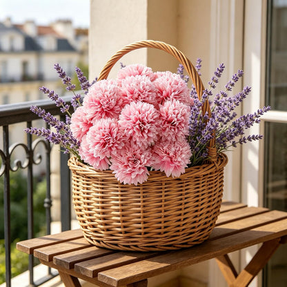 Kimura's Cabin 20pcs Fake Chrysanthemum Artificial Flowers Faux Silk Mums with Stem Balls Flowers for Vase Fillers Easter Home Table Floral Arrangements Wedding Party DIY Decoration(Yellow)