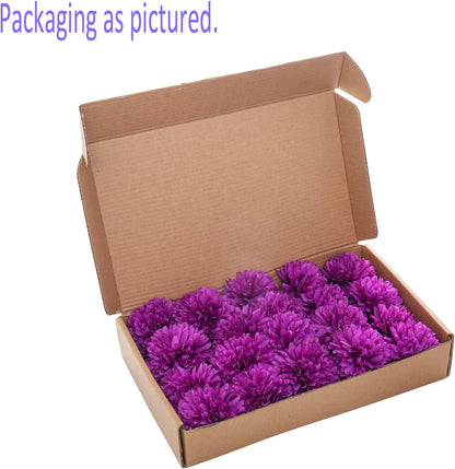 Kimura's Cabin 20pcs Fake Chrysanthemum Artificial Flowers Faux Silk Mums with Stem Balls Flowers for Vase Fillers Easter Home Table Floral Arrangements Wedding Party DIY Decoration(Yellow)