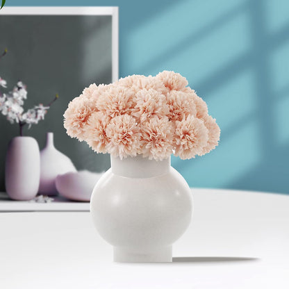 Kimura's Cabin 20pcs Fake Chrysanthemum Artificial Flowers Faux Silk Mums with Stem Balls Flowers for Vase Fillers Easter Home Table Floral Arrangements Wedding Party DIY Decoration(Yellow)