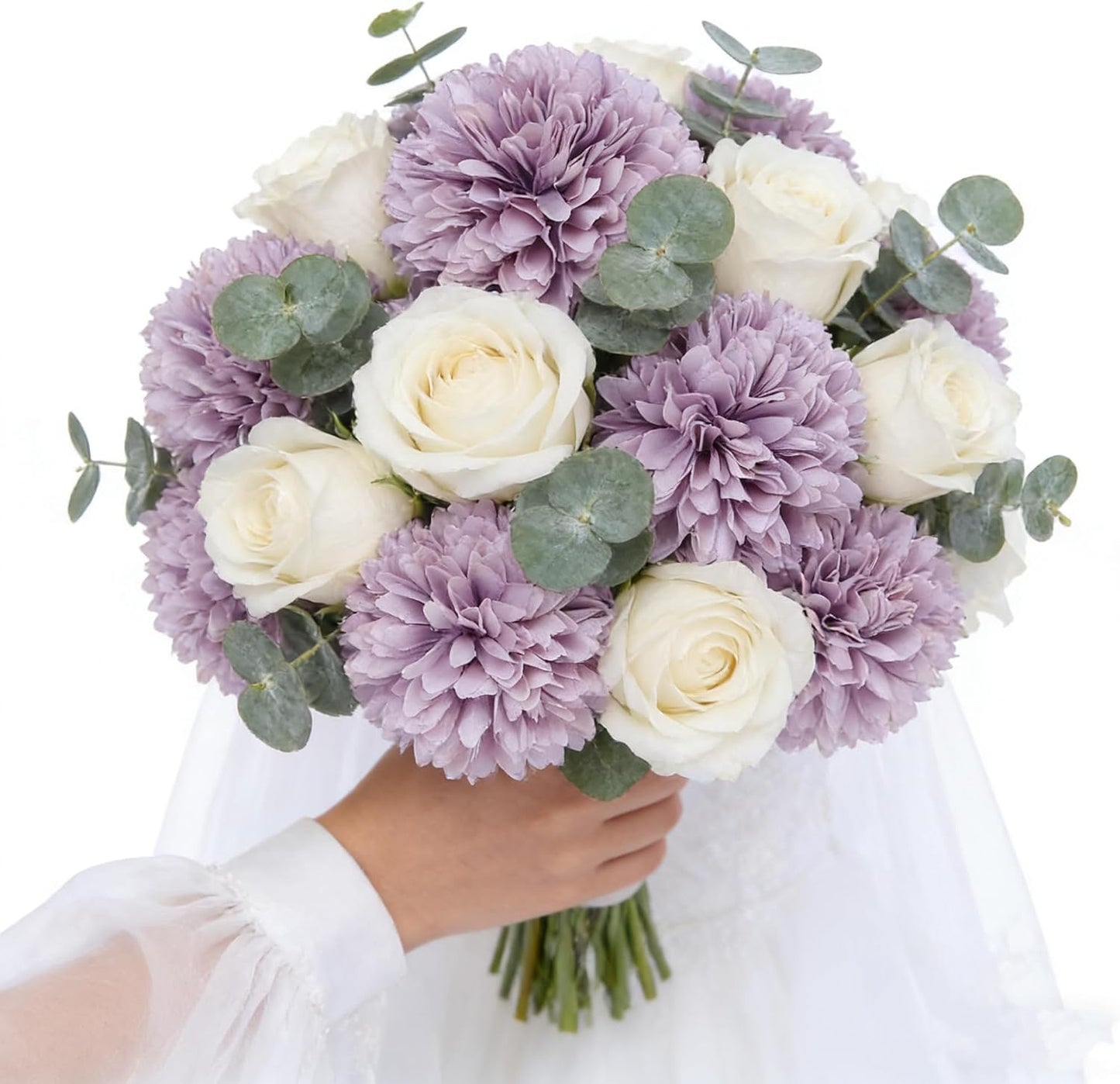 Kimura's Cabin 20pcs Fake Chrysanthemum Artificial Flowers Faux Silk Mums with Stem Balls Flowers for Vase Fillers Easter Home Table Floral Arrangements Wedding Party DIY Decoration(Yellow)