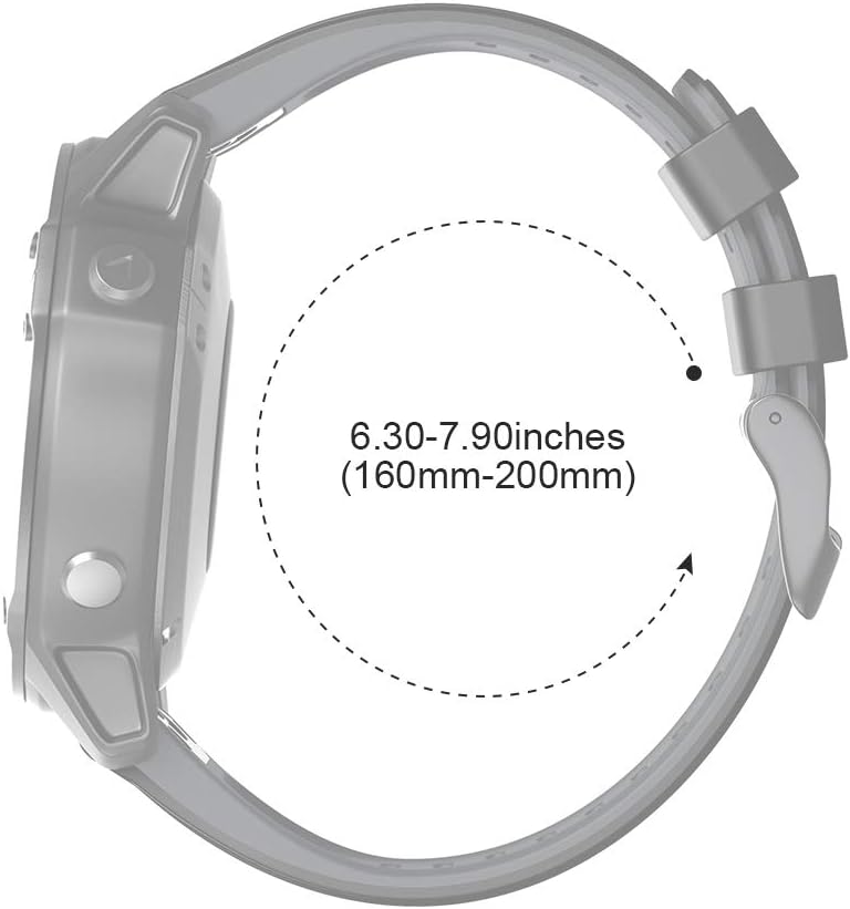Compatible with Fenix 6S Pro watchbans for Fenix 6S/Fenix 7S/Fenix 5S/5S Plus/D2 Delta S Smartwatch (Balck-yellow)