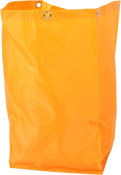 Replacement Janitorial Cart Bag Canvas Cleaning Pouch Yellow Multipurpose Cleaning Cart Bag for Housekeeping Industrial Janitorial Supply