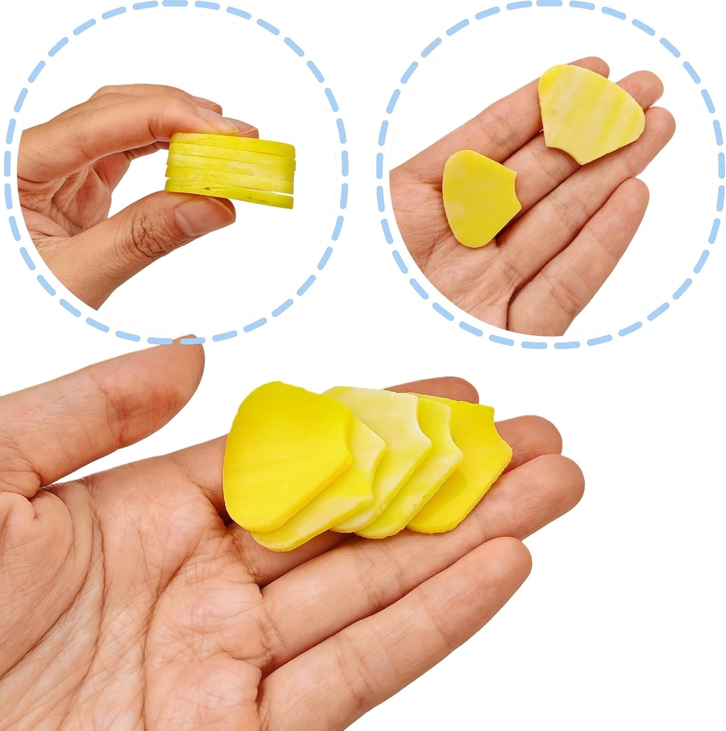 Glass Flower Mosaic Tiles, 12PCS Stained Glass Floral Mosaic Pieces for Home and Garden Decoration, Suitable for DIY Crafts and Art Projects. (Yellow)