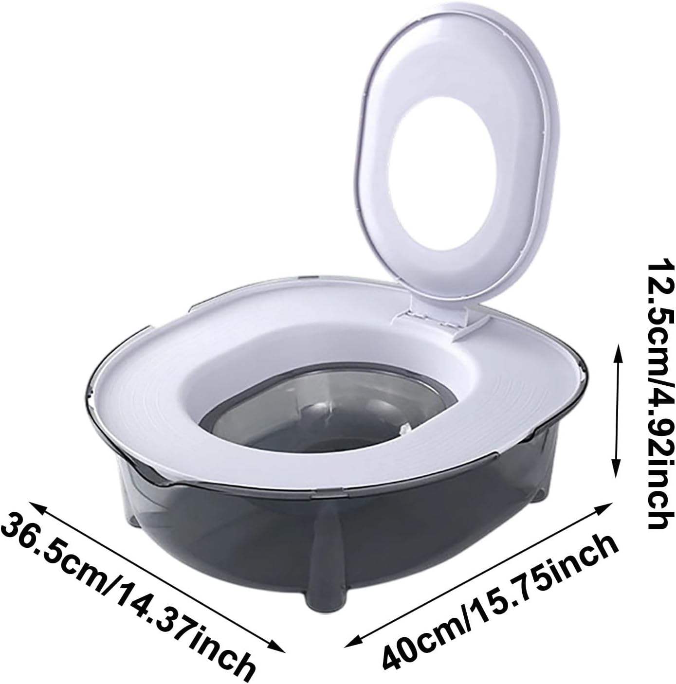 Cat Toilet Trainer Kit, Portable Cat Litter Box, Flushable Design for Small and Medium Pets, Anti-Splash Easy Clean for Home Apartment Travel, Yellow