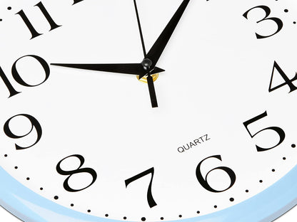 Yellow Wall Clock 10 inch Silent Non Ticking Battery Operated Quartz Easy to Read Round Classroom Home Decor for Kids Playroom Baby Room Nursery Fun