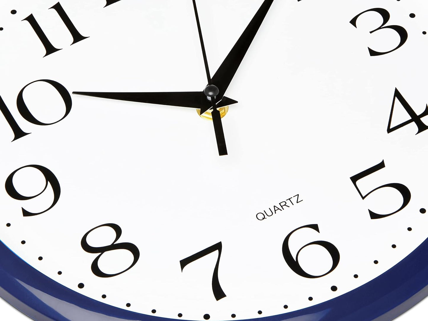 Yellow Wall Clock 10 inch Silent Non Ticking Battery Operated Quartz Easy to Read Round Classroom Home Decor for Kids Playroom Baby Room Nursery Fun
