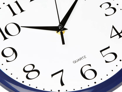 Yellow Wall Clock 10 inch Silent Non Ticking Battery Operated Quartz Easy to Read Round Classroom Home Decor for Kids Playroom Baby Room Nursery Fun