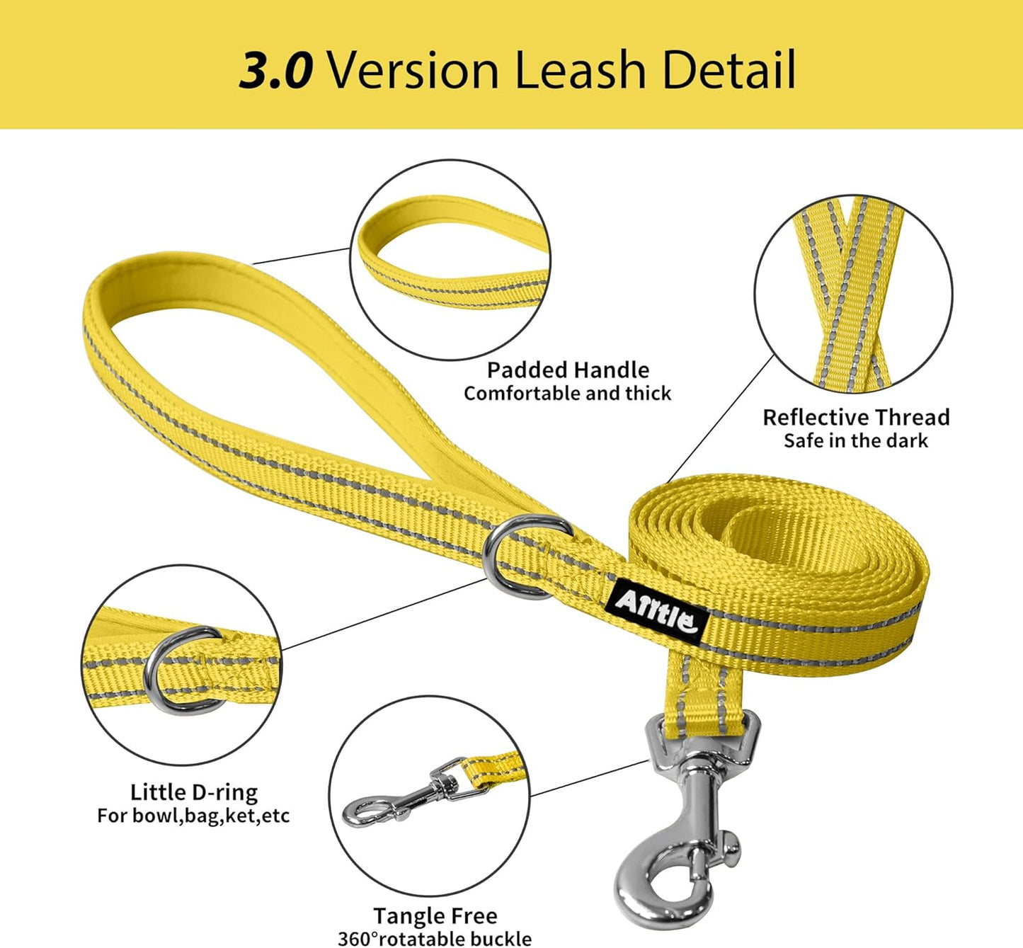 Comfortable Dog Harness and Leash Set for Walking - Spring Step in Vest Harness,Reflective Bands, Adjustable No Pull Puppy Essentials, for Small Dogs and House Cats Yellow XS | Light, Soft, Breathable Air Mesh, Escape-Proof, Easy on and Remove with Hook