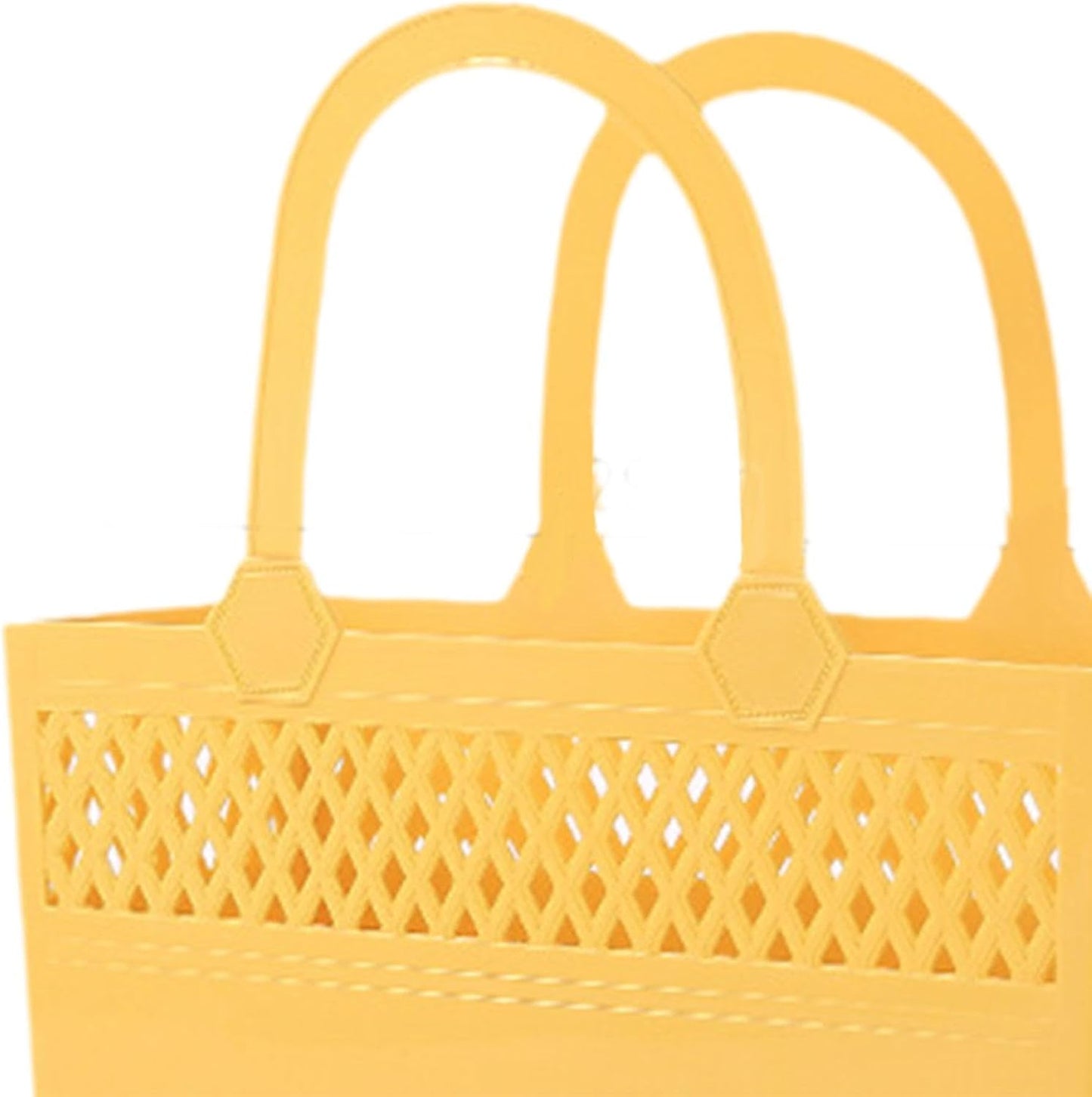 Shower Caddy Basket Shower Organizer with Handles Multipurpose Portable Box Shower Caddy Tote for Beach Handbag Pantry Gym, Yellow