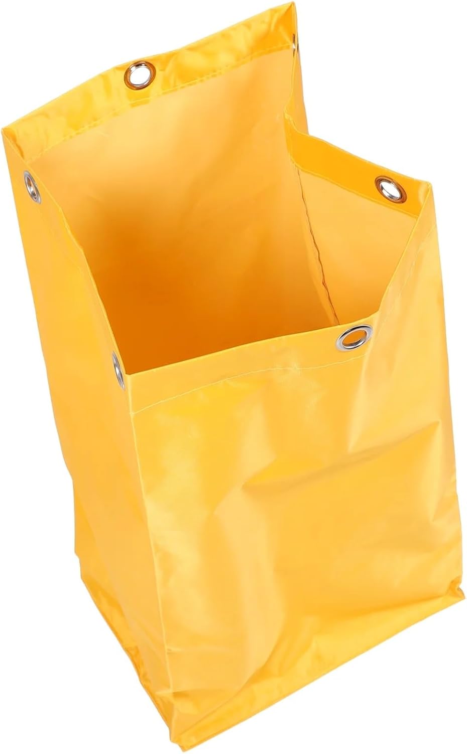 Replacement Janitorial Cart Bag 2-Pack Yellow Heavy Duty Utility Cart Cleaning Bag for Janitorial Trolley Storage