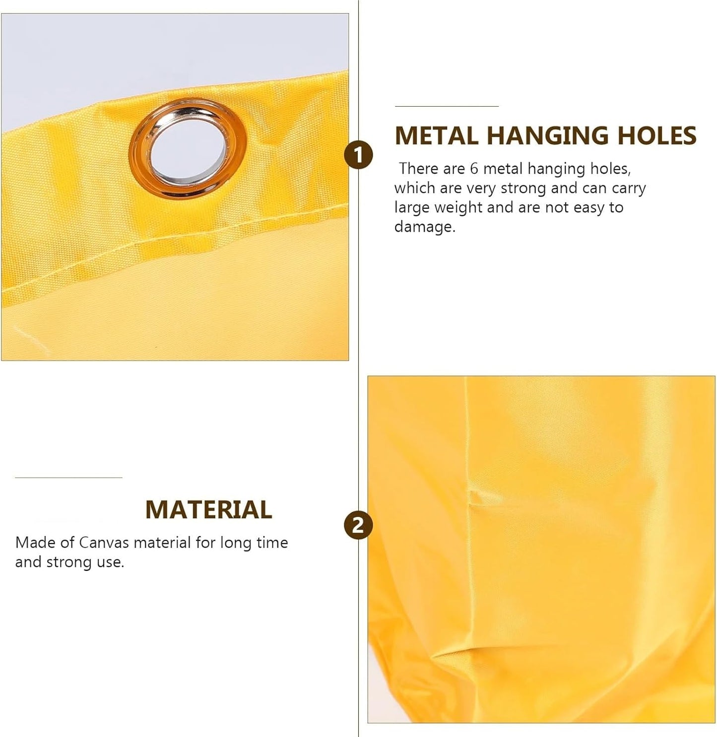 Replacement Janitorial Cart Bag 2-Pack Yellow Heavy Duty Utility Cart Cleaning Bag for Janitorial Trolley Storage