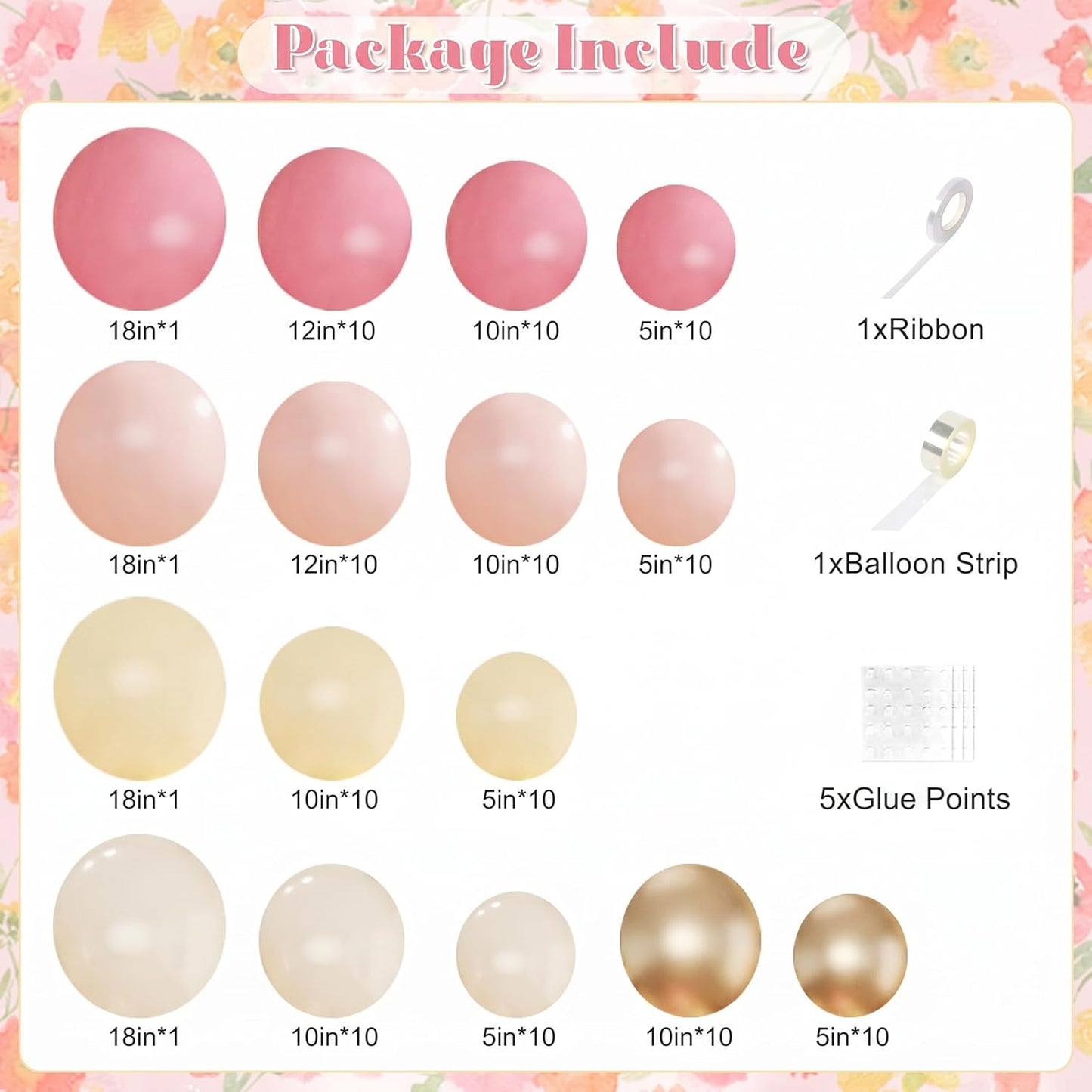 Pink and Yellow Balloon Arch Kit for Baby Shower Bridal Shower Decorations | 124Pcs Pastel Light Pink Yellow Sand White Gold Balloons， Bee Theme Wedding Gender Reveal Birthday Party Decorations