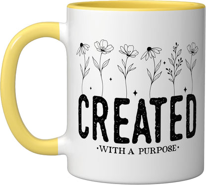I Only Care About My Dog Funny Pet Lovers Humor Ceramic Mug, Yellow/White
