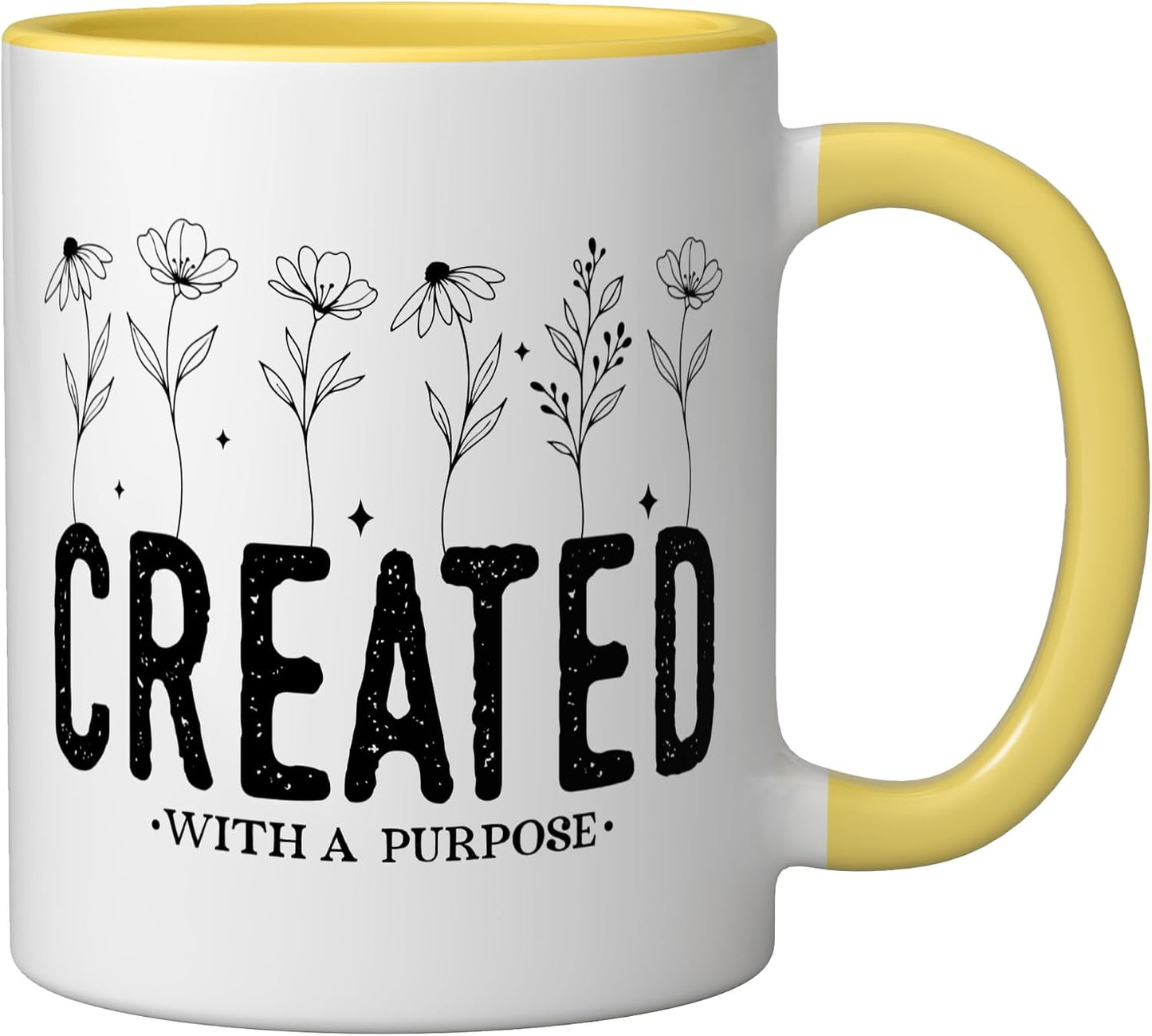 I Only Care About My Dog Funny Pet Lovers Humor Ceramic Mug, Yellow/White