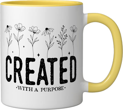 I Only Care About My Dog Funny Pet Lovers Humor Ceramic Mug, Yellow/White