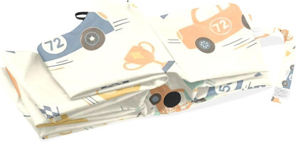 Vintage Cars Pastel Yellow Compact Windproof Umbrella Travel, Automatic Open and Close Robust Personal Umbrellas for Rain, 42.5x24inch