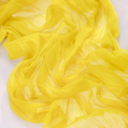 3 Pack Yellow Cheesecloth Table Runner 10ft Rustic Gauze Centerpiece | Lightweight Breathable Gauze Material, Natural Wrinkled Texture, Boho Rustic Style, Reusable for Wedding Events Home Decor