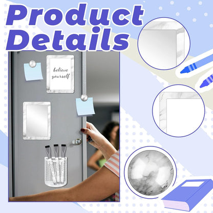Magnetic Locker Marble Accessories Kit Pale Yellow Back to School Essentials Locker Organizer Supplies Include Mirror Whiteboard Pen Shelf Magnet Magnetic Buckle Back to School Essentials