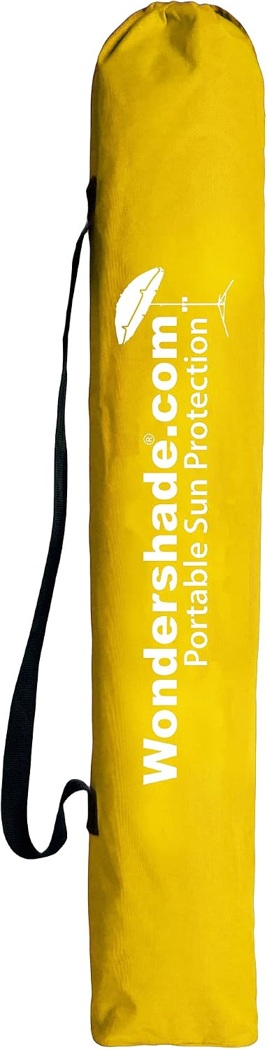 Ultimate Portable Sun Shade Umbrella – Lightweight Adjustable Outdoor Patio & Beach Umbrella with Tripod Base (Yellow)