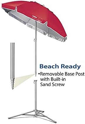 Ultimate Portable Sun Shade Umbrella – Lightweight Adjustable Outdoor Patio & Beach Umbrella with Tripod Base (Yellow)