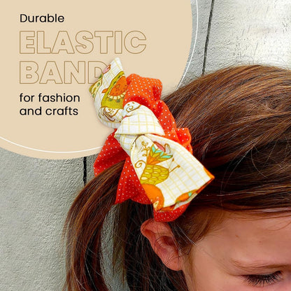 Trims by The Yard 1/4" Elastic Band, Premium Material, Durable Elastic Cord for Sewing, Easy to Use, Versatile Sewing Supplies, 10-Yard Cut, Yellow