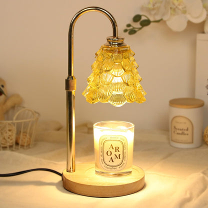 Fragrance Candle Warmer Lamp，Electric Candle Warmer with Timer & Dimmer，Mom Christmas Birthday Gifts for Women, House Warming Gifts New Home Bedroom Decor