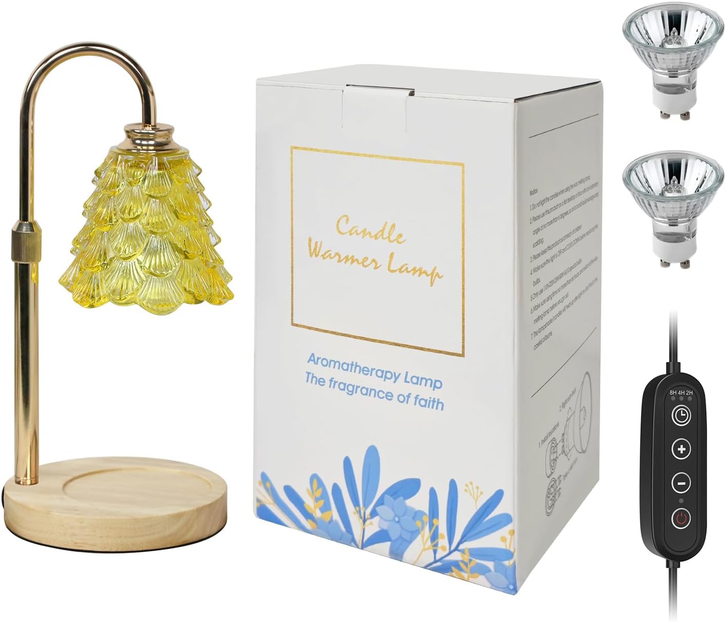 Fragrance Candle Warmer Lamp，Electric Candle Warmer with Timer & Dimmer，Mom Christmas Birthday Gifts for Women, House Warming Gifts New Home Bedroom Decor
